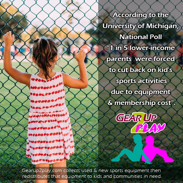 1 in 5 lower-income parents is forced to cut back on kids sports activities