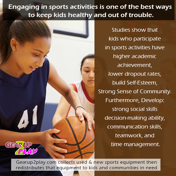 Engaging in sports activities is one of the best ways to keep kids healthy and out of trouble.